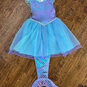Mermaid Dress with Detachable Tail